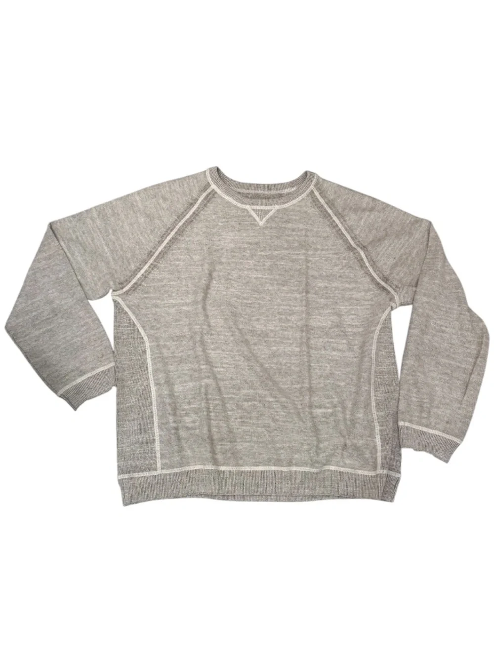 TOMMY BAHAMA BEIGE/OATMEAL SANDY BAY REVERSIBLE CREWNECK PULLOVER KNIT SWEATER